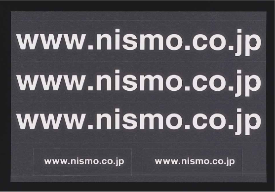 NISMO NISMO URL Sticker Set  For Multiple Fitting  99992-RN043