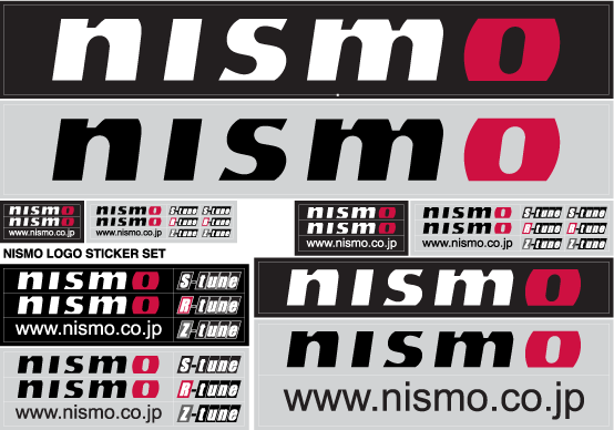 NISMO NISMO Logo Sticker Set  For Multiple Fitting  99992-RN237