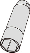 KYO-EI PARTS ALUMINUM SHELL DEDICATED RESIN ADAPTER (1) A87KP