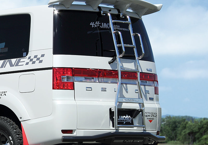 JAOS REAR RUDDER II WITH POLISHED HANDRAIL FOR MITSUBISHI DELICA D:5 B230304AZ