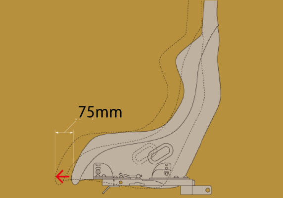 BRIDE FRONT OFFSET STAY FOR FG SIDE STAY A33NPO