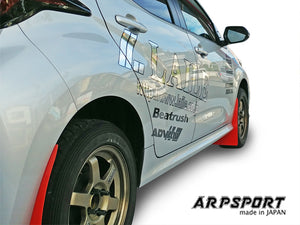 LAILE BEATRUSH MUDFLAP RED REAR FOR TOYOTA YARIS MX PA10 A61018-R2