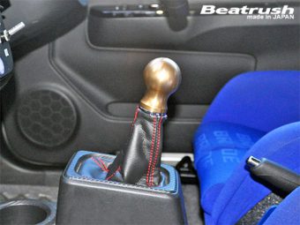 LAILE BEATRUSH ALU GEAR KNOB TYPE B CORD SILVER For ALTO WORKS HA36S A98504AS-B