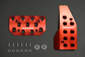 MONSTER SPORT SPORTS DRIVING PEDAL COVER RED ALUMITE AT FOR SUZUKI SWIFT SPORTS ZC33S 849525-7650M