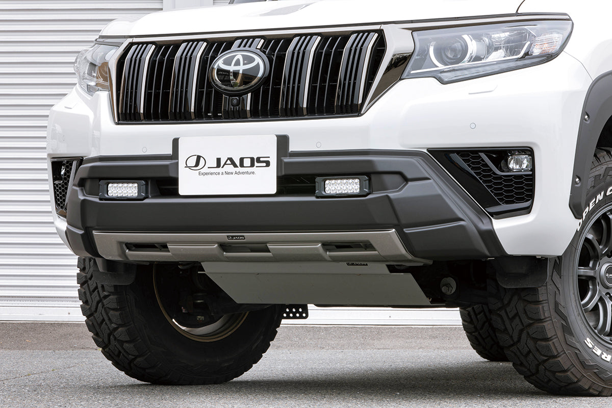 JAOS FRONT BUMPER GUARD PAINTED MATTE BLACK FOR TOYOTA PRADO 150
