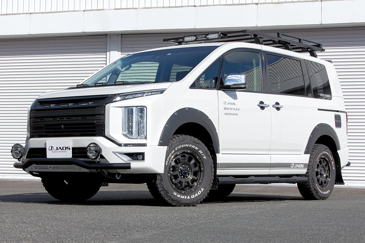 JAOS BONNET DEFLECTOR PAINTED MATTE BLACK FOR MITSUBISHI DELICA D:5 2019- DIESEL B036306MB