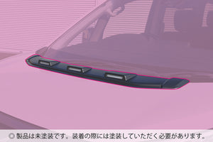 JAOS BONNET DEFLECTOR UNPAINTED FOR MITSUBISHI DELICA D:5 2019- DIESEL B036306NP