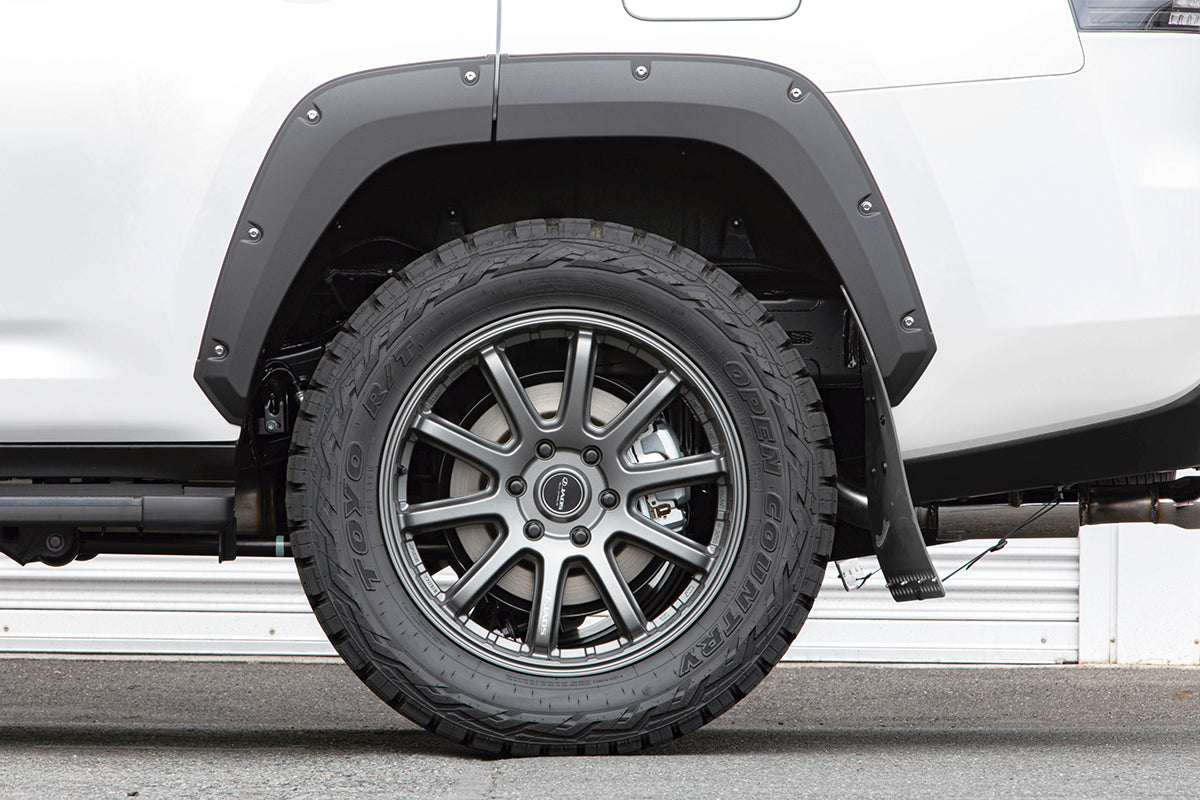 JAOS FENDER GARNISH TYPE-X MATTE BLACK FOR LAND CRUISER 300 SERIES GRSPORT B135052MB