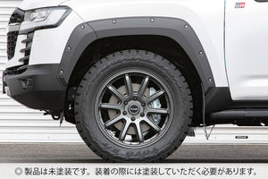 JAOS FENDER GARNISH TYPE-X UNPAINTED FOR LAND CRUISER 300 SERIES GRSPORT B135052NP