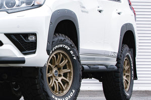 JAOS FENDER GARNISH TYPE-X PAINTED MATTE BLACK FOR TOYOTA LAND CRUISER PRADO 150 B135067BMB