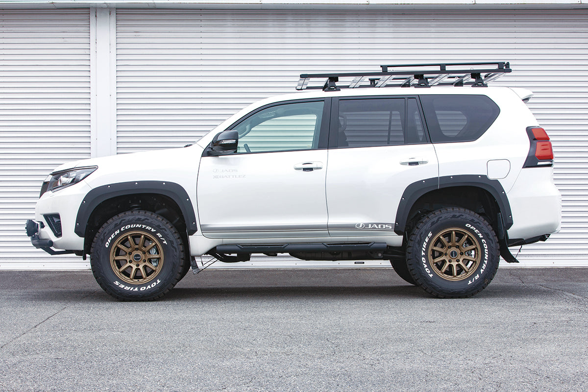 JAOS FENDER GARNISH TYPE-X PAINTED MATTE BLACK FOR TOYOTA LAND CRUISER PRADO 150 B135067BMB