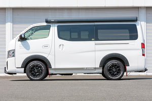 JAOS FENDER GARNISH TYPE-X MATT BLACK FOR NISSAN CARAVAN NV350 B135482MB