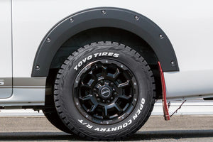 JAOS FENDER GARNISH TYPE-X MATT BLACK FOR NISSAN CARAVAN NV350 B135482MB