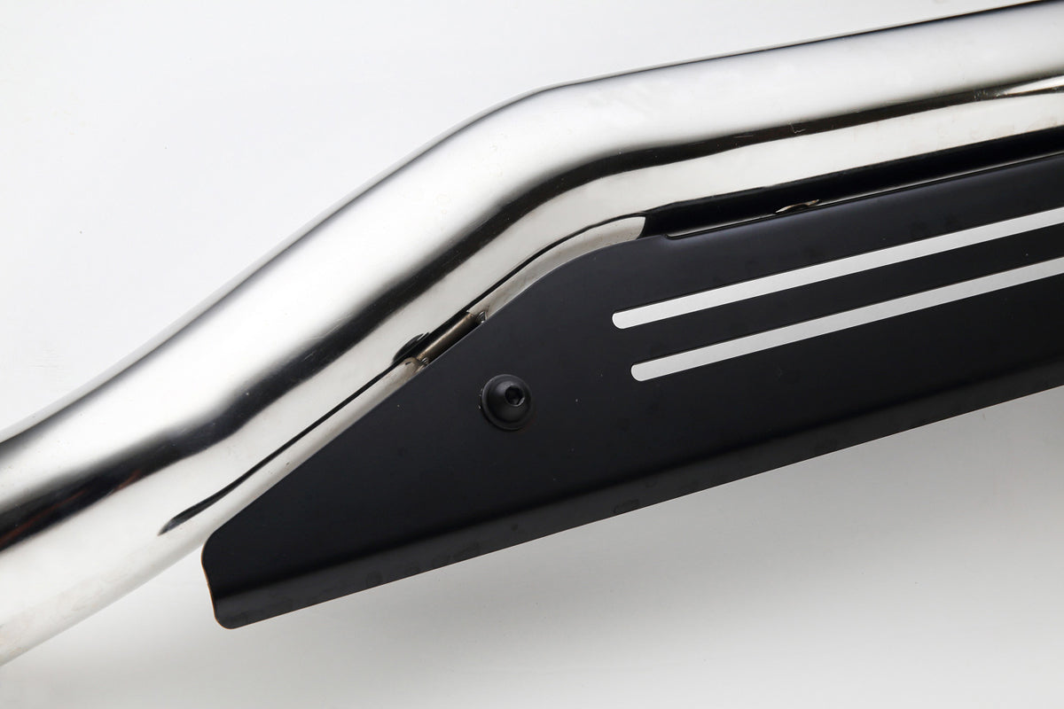 JAOS FRONT SKID BAR POLISH BLACK FOR TOYOTA LAND CRUISER 200 B150048B