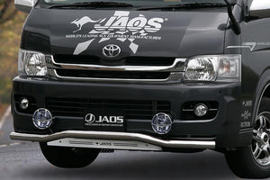 JAOS FRONT SKID BAR POLISH BLAST WIDE TYPE 1-2 FOR TOYOTA HIACE 200 B150202A