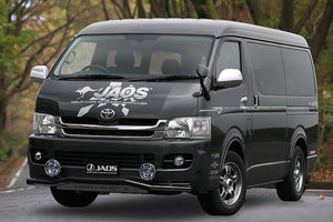 JAOS FRONT SKID BAR BLACK BLACK WIDE 1-2 TYPE FOR TOYOTA HIACE 200 B150202D