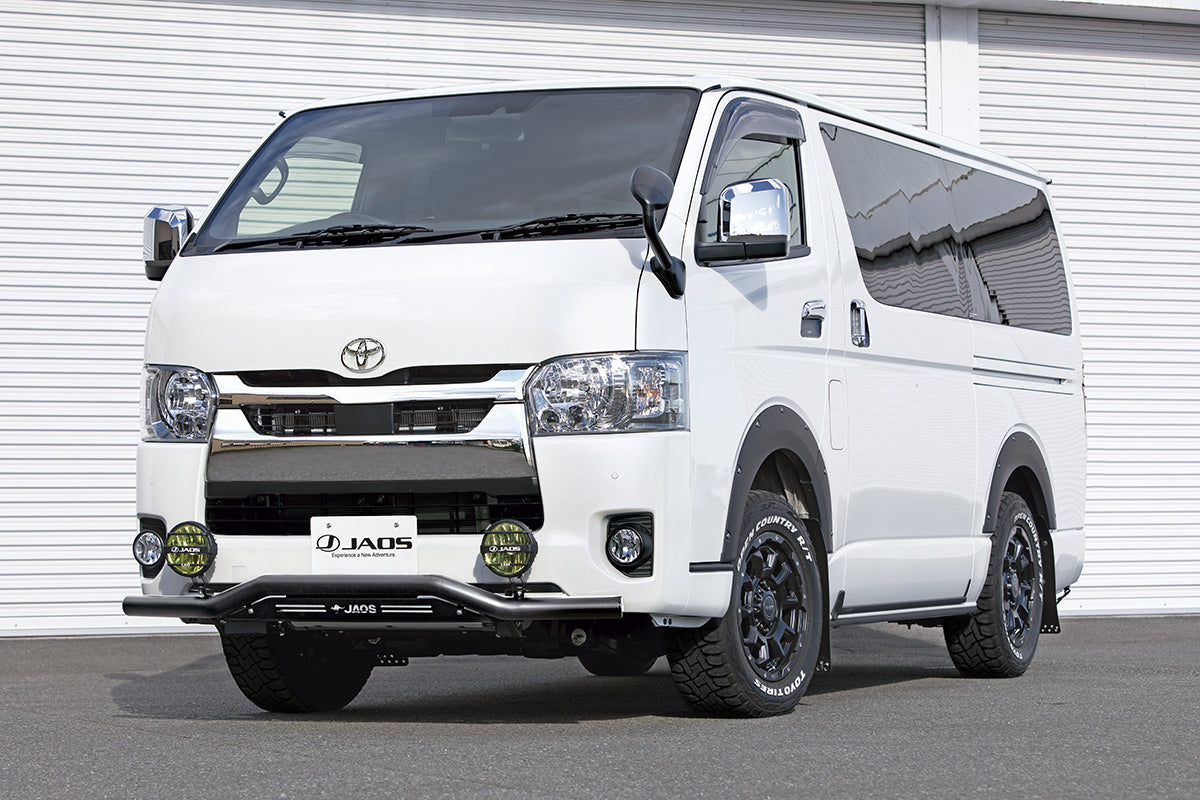 JAOS FRONT SKID BAR BLACK BLACK STANDARD TYPE 3 ~ FOR TOYOTA HIACE 200 B150203D