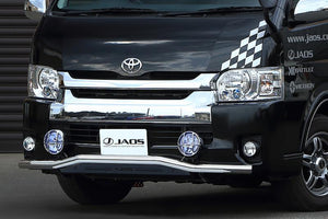 JAOS FRONT SKID BAR POLISH BLACK WIDE TYPE 3 ~ FOR TOYOTA HIACE 200 B150204B