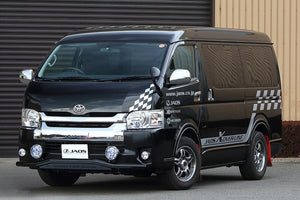 JAOS FRONT SKID BAR BLACK BLACK WIDE TYPE 3 ~ FOR TOYOTA HIACE 200 B150204D