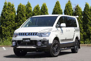 JAOS FRONT SKID BAR BLACK BLAST FOR MITSUBISHI DELICA D:5 B150304C