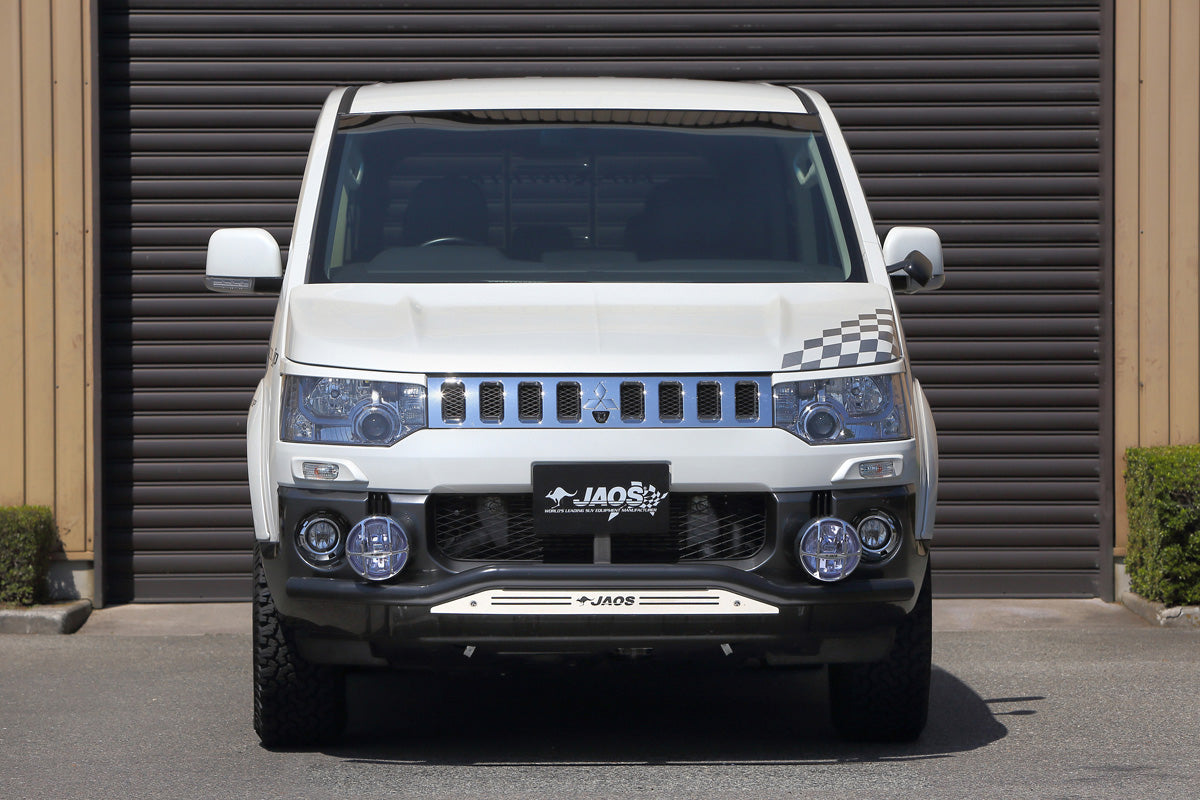 JAOS FRONT SKID BAR BLACK BLAST FOR MITSUBISHI DELICA D:5 B150304C