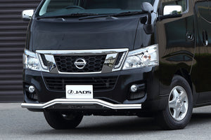 JAOS FRONT SKID BAR POLISH BLACK STANDARD FOR NISSAN NV350 CARAVAN B150482B