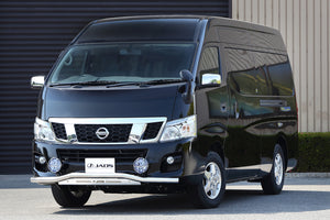 JAOS FRONT SKID BAR POLISH BLAST WIDE FOR NISSAN NV350 CARAVAN B150483A