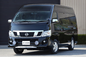 JAOS FRONT SKID BAR BLACK BLAST WIDE FOR NISSAN NV350 CARAVAN B150483C