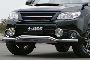 JAOS FRONT SKID BAR POLISH BLACK FOR SUBARU FORESTER SH B150742B
