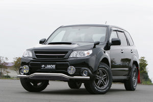 JAOS FRONT SKID BAR POLISH BLACK FOR SUBARU FORESTER SH B150742B