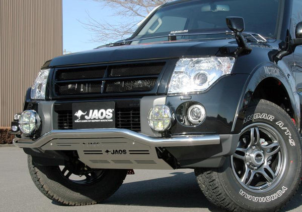 JAOS FRONT SKID BAR FOR MITSUBISHI PAJERO V80 90 B151328 - Black