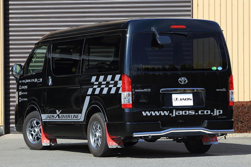 JAOS REAR SKID BAR POLISH BLACK WIDE FOR TOYOTA HIACE 200 B154202B