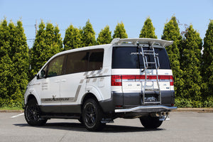 JAOS REAR SKID BAR POLISH BLACK FOR MITSUBISHI DELICA D:5 B154304B