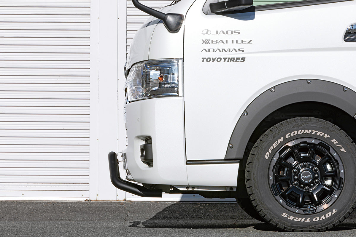 JAOS FRONT BUSH BAR STANDARD TYPE 3 FOR TOYOTA HIACE 200 B180203BK