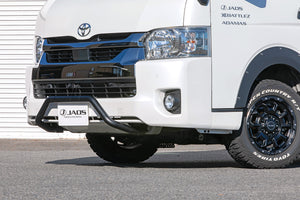 JAOS FRONT BUSH BAR WIDE TYPE 3 FOR TOYOTA HIACE 200 B180204BK