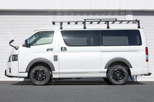 JAOS FRONT BUSH BAR WIDE TYPE 3 FOR TOYOTA HIACE 200 B180204BK