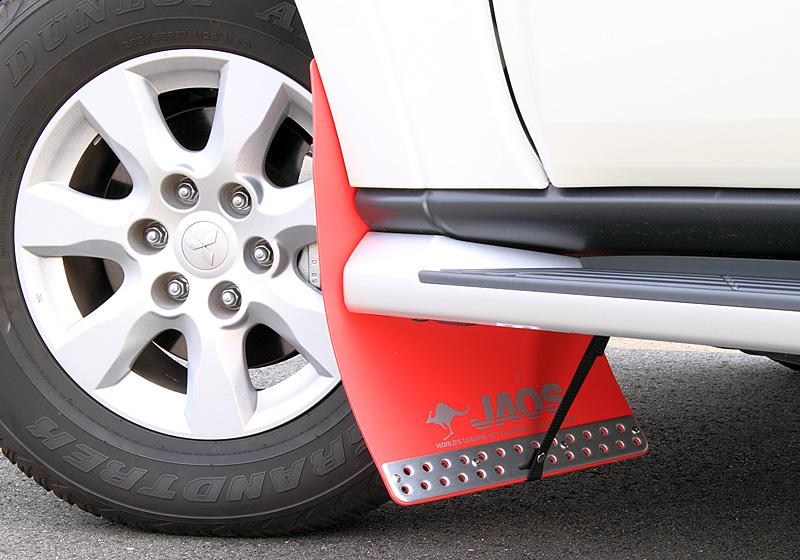 JAOS MUDGUARD III FRONT SET RED FOR MITSUBISHI PAJERO V60 70