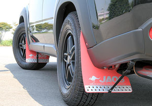 JAOS MUDGUARD III FRONT SET RED FOR NISSAN X-TRAIL 31 B621442F