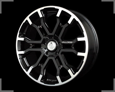 RAYS HFULLCROSS SLEEKERS T6 ED. 18x7.5 +38(49) 5x114.3 Diamond blk OL DC x1