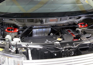 JAOS BATTLEZ ALCARBON TOWER BAR FRONT FOR MITSUBISHI DELICA D:5 B800304F