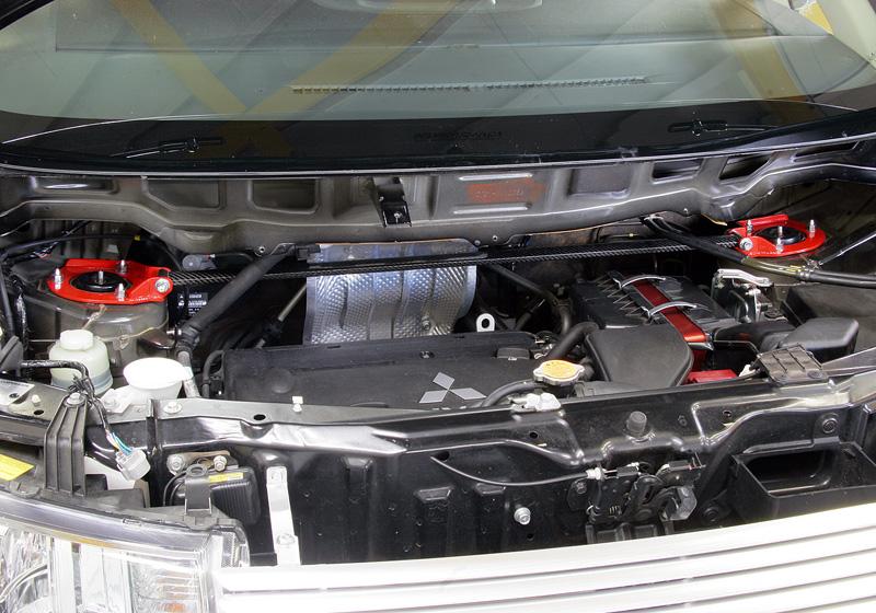 JAOS BATTLEZ ALCARBON TOWER BAR FRONT FOR MITSUBISHI DELICA D: 5 B800304F