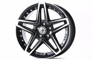 JAOS ASTELLA CM-0317X7.5J 44 5H127.0 BLACK POLISH WHEEL FOR JEEP WRANGLER JK B878E775PB