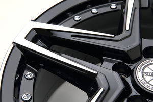 JAOS ASTELLA CM-0317X7.5J 44 5H127.0 BLACK POLISH WHEEL FOR JEEP WRANGLER JK B878E775PB