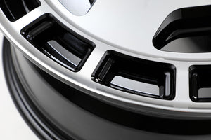 JAOS ASTELLA CM-04 17x6.5 48 6H139.7 BLACK POLISH WHEEL FOR NISSAN NV350 CARAVAN B879765PB