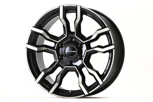 JAOS BACCHUS CM-1 120X8.5 30 6H139.7 SMOKE POLISH BLACK WHEEL FOR TOYOTA HILUX SURF 125 Z GRSPORT B882085SPB