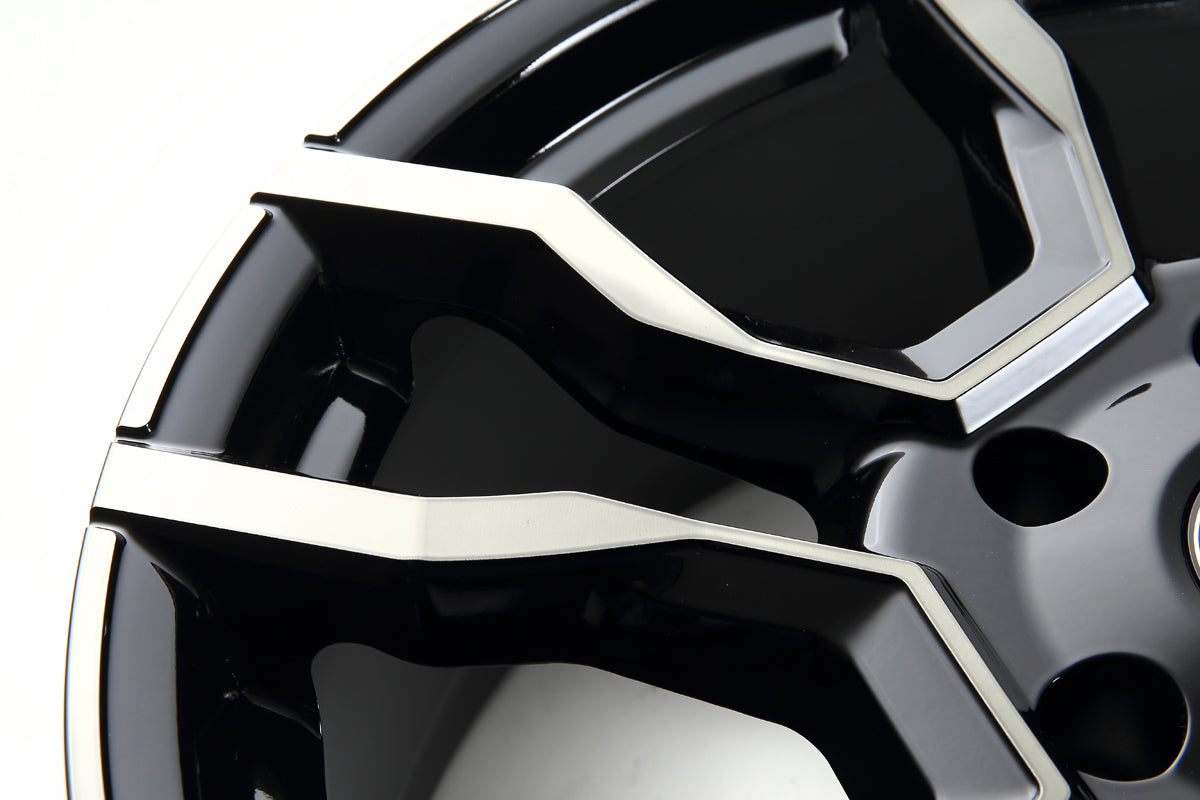 JAOS BACCHUS CM-1 120X8.5 30 6H139.7 SMOKE POLISH BLACK WHEEL FOR MITSUBISHI PAJERO V80 90 B882085SPB