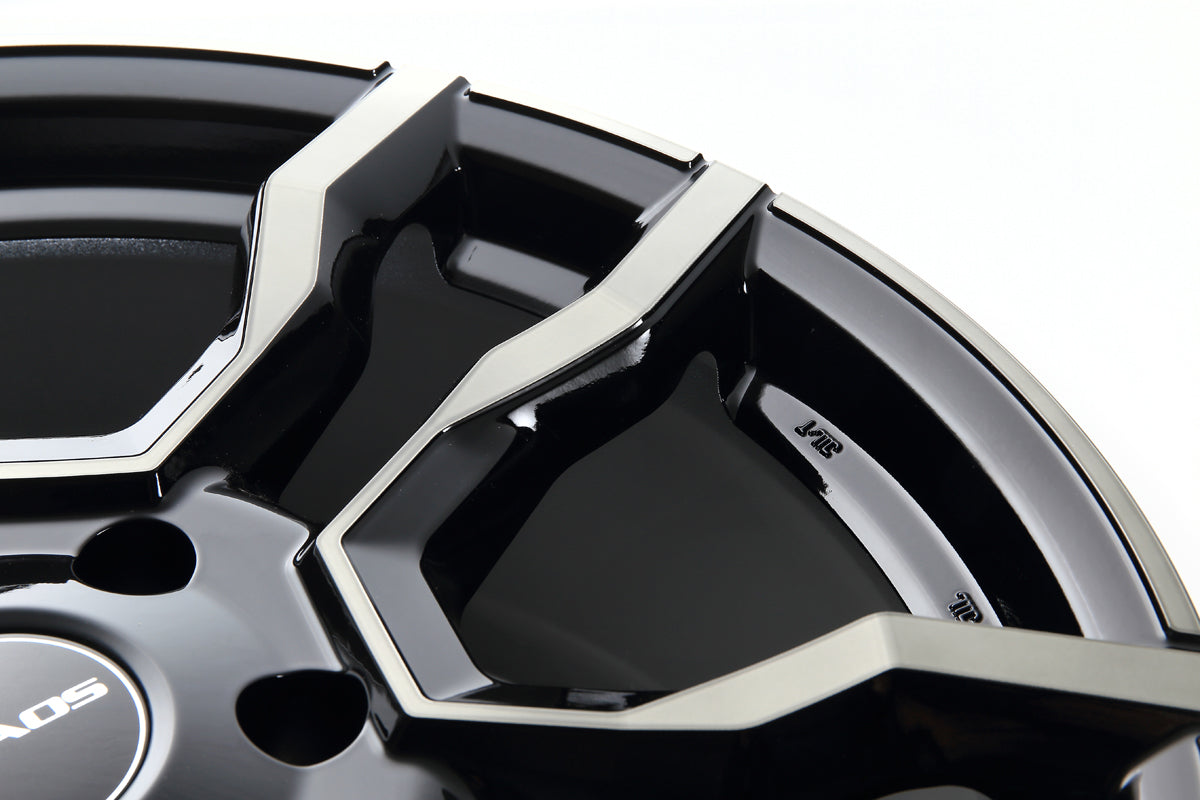 JAOS BACCHUS CM-1 120X8.5 30 6H139.7 SMOKE POLISH BLACK WHEEL FOR TOYOTA HILUX SURF 125 B882085SPB