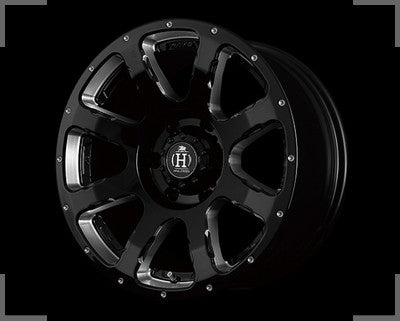 RAYS HFULLCROSS CRISS CROSS BYEIGHT 17x8J +20(45) 6x139.7 Black Machining x1