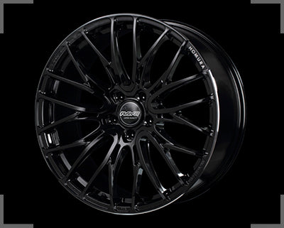RAYS HOMURA 2X10BD 20x8.5J +38 5x112 Black/Rim Edge DMC x1