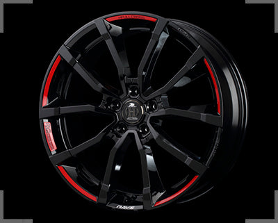 RAYS HFULLCROSS Rv5 LIMITED ED 20x8.5J +38(46) 5x114.3 Black Logo Machining x1